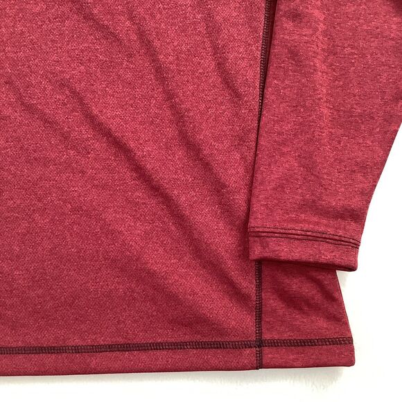 Pebble Beach Men’s Medium Performance 1/4 Zip Pullover Long Sleeve Burgundy Golf - Picture 12 of 16
